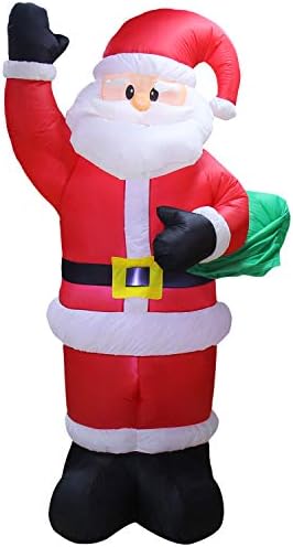 GABOSS 6FT Christmas Yard Inflatable Santa Claus,LED Light Up Indoor Outdoor Christmas Decorations