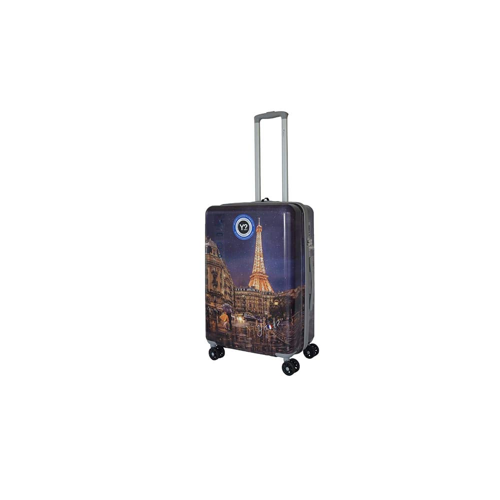Karabar Trolley Bagaglio da Stiva Dura Valigia Rigida Leggera Grande XL 76  cm 4,5 kg 100 litri con Rotelle Pivotanti e Lucchetto TSA Integrato, Falla  Torre Eiffel
