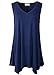 Lanmo Womens Tunic Plus Size Long Flowy Tank Top V-Neck Loose Basic T Shirt