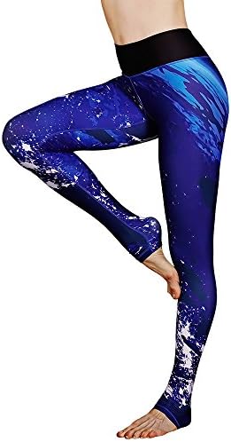 FavoBodinn Unique Printed Yoga Pants for Women Prime - high Waist Ultrasoft Active Stretch Leggings in Full-Length Workout Thin Capris Non See Through Tall Length with Pockets Plus Size (Earth, XXL)