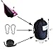 Cutequeen Garden Hammock Outdoor Camping Hammocks Nylon Lightweight Multifunctional Parachute for Park,Backyard,Traveling,Backpacking,Yard,Beach.Black/Pink