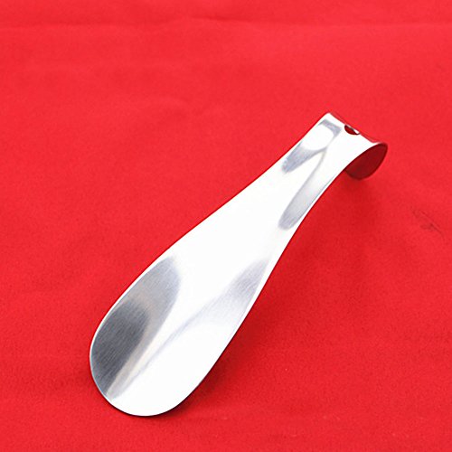 CGMJ 2 Pcs 5.9" Length Stainless Steel Shoe Horn Suitable for Travel