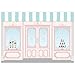 Allenjoy 7x5ft Ice Cream Parlor Shop Backdrop for Girl's Baby Shower 1st First Birthday Party Sweets Table Decor Event Decorations Photo Booth Background Supplies Props Pictures Drop