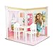 Bedroom and Kitchen Interchangeable 18 Inch Dollhouse Playscape with Bed, Table and 2 Chairs