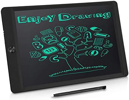 SHKNH LCD Writing Table, 8.5 inch Electronic Drawing & Writing Board, Doodle Board for Kids Gifts, School, Office Blackboard.(Erase Button Lock Included) Black
