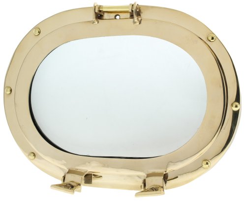 Porthole Mirror, Iron w/ Antique finish, 11"