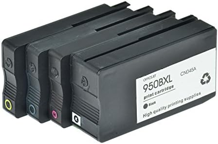 AMTONER 4 Combo Pack Compatible Remanufactured 950XL 950 XL 951XL 951 XLInk Cartridge (1 Black 1 Cyan 1 Yellow 1 Magenta) for Officejet Pro 276dw MFP 8600 e-All-in-One 8600 Plus Printer, High Yield