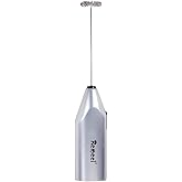 Remeel Handheld Milk Frother with Stainless Steel Whisk, Portable and Powerful Foam Maker for Morning Coffee, Latte, Cappucci