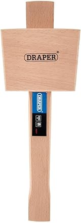 Draper Expert Beech Wood Mallet 480g Solid Head Angled Faces 80x55mm view 3