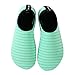 EQUICK Water Sports Shoes Barefoot Quick-dry Aqua Socks Slip-on for Men Women Kids,CL1801,green,36.37