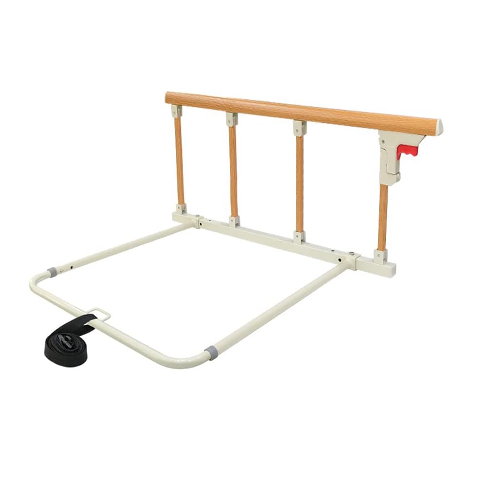 Mybow Bed Rails for Elderly Adults Safety Bed Guard Railings for Seniors Bed Side Assist Rails Collapsible Bedrails Slides Under Mattress Hospital Medical Folding Bed Fall Protector Pull Up Grab Bar