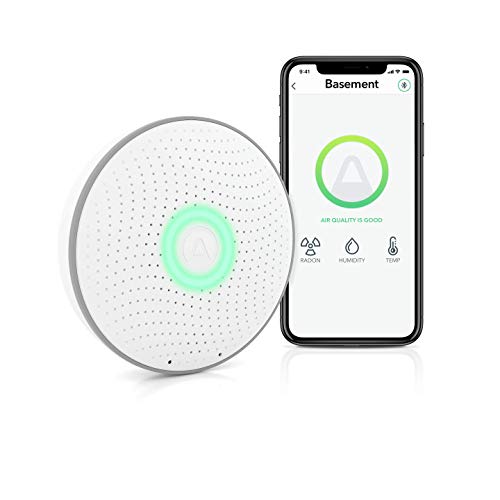 Airthings Wave 1st Generation - Smart Radon Detector with free app - Easy-to-Use - Temp and Humidity - Accurate - No Lab Fees - Battery Operated