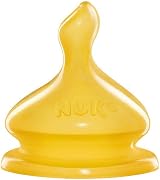 NUK First Choice+ Latex Teats 6-18 Months Large Feed Hole 2 Count