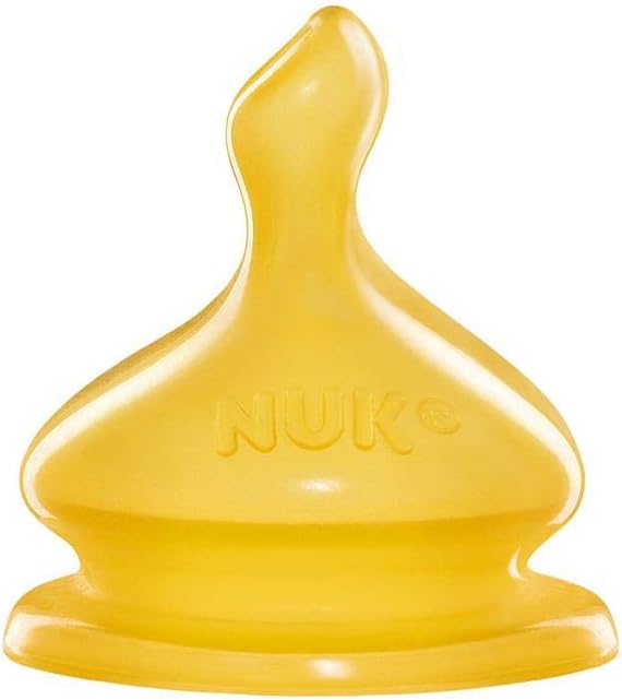 NUK First Choice+ Latex Teats 6-18 Months Large Feed Hole 2 Count