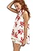 Floerns Women's Sleeveless Halter Neck Floral Tops Blouse Shirt Red S