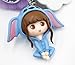 Aibearty Cute Keychain Pom Pom Car Keychain Girl Keyring Fur Ball Key Chain Bag Backpack Pendant