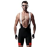 Santic Men's Pro 4D Padded Cycling Bib Short Black/White