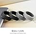 Silicone Wedding Ring for Men, Affordable Rubber Wedding Bands for Gym Sports Leisure Work, Classic & Crosshatch Rings, 4 Pack