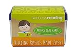 Success Reading's Phonics Game Cards, Short Vowel Sounds, for Parents and Teachers to Help Children Learn to Read From Prek, Kindergarten, First Grade and Older.