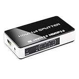 IBIT 4 Port HDMI Splitter,1x4 HDMI 2.0 Splitter Switch Video Audio Distribution Split Box- Supports 4K @60Hz, HDR, HDMI 2.0,HDCP 2.2, Ultra HD UHD 4Kx2K @30Hz, Full HD 1080P, 3D (1 in 4 Out) …