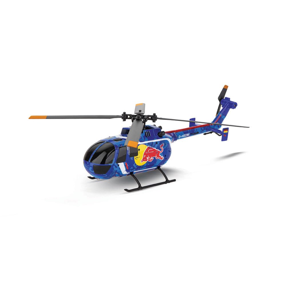 Carrera RC Hubschrauber 2,4GHz Red Bull BO 105 C I Ferngesteuerter Helicopter Profi RC I ab 14 Jahren I Red Bull Helikopter ferngesteuert