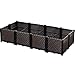 MOCOHANA Rectangular Raised Garden Bed Kit Indoor Outdoor Plastic Planter Grow Box for Fresh Vegetables, Herbs, Flowers & Succulents, Deepened 63×31.5×14.2 inchthumb 1