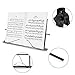 Music Stand, Vangoa Folding Sheet Music Stand with Detachable Microphone Stand & Phone Holder, Portable Lightweight with Music Sheet Clip Holder & Carrying Bag for Instrumental Performance