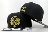 Amarly Anime One Piece Cosplay Canvas Snapback Cap Hip Hop Baseball Sports Hat (Type H)
