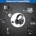 PC Gaming Headset with Mic and USB RGB LED Light,Lightweight Stereo Sound Over Ear Headphones,Soft Memory Earmuffs & Noise Cancelling & Volume Control (Black)thumb 4
