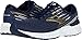 Brooks Mens Adrenaline GTS 19 Running Shoe - Navy/Gold/Grey - D - 11.0