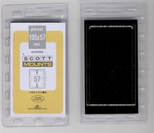 Scott or Prinz 105X57 BLACK Stamp Mounts SCOTT # 915B