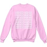 1 800 Hotline Bling Sweater Pullover Sweatshirt Pink