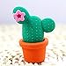 NUOLUX 10pcs Creative Cartoon Cactus Potted Pencil Eraser School Stationery (Random Color)