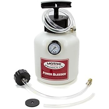 Motive Products, European Power Brake Bleeder, 0100, Hand Pump Pressure Tank with Adapter