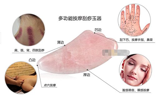 Acupress Natural GuaSha Scraping Massage Tools for Graston SPA Acupuncture Therapy Trigger Point Treatment in Cavel Shape (powder crystal) - Thumbnail 3