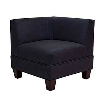 Metro Shop Makenzie Midnight Blue Corner Chair Amazon Co Uk
