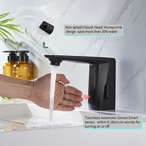 Electronic Automatic Sensor Touchless Bathroom Sink Faucet with Supply