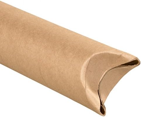 RetailSource S2536Kx10 2 1/2 x 36" Kraft Crimped End Mailing Tubes (Pack of 10)