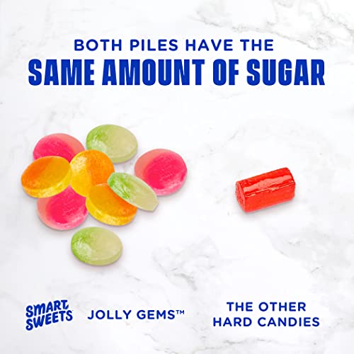 SMART SWEETS, CANDY HARD GEMS JOLLY, 2.5 OUNCE