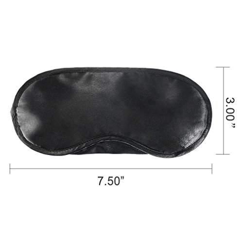 Amariver Eye Mask Shade Cover, 20 Pack Blindfold Travel Sleep Mask Night Sleeping Cover with Nose Pad, Light Guide Relax Cover Black - Thumbnail 4