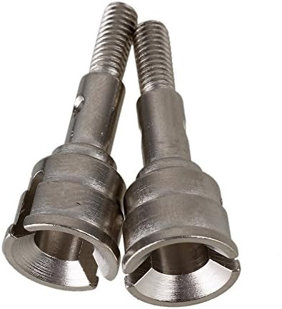 Yiguo 2pcs Aluminum Alloy 530981 Steering Axle for FS RC 1:10 Big Truck Casters Model Car Upgrade Silver