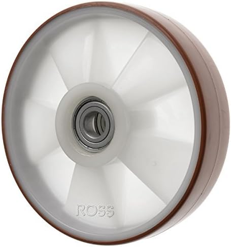 200mm Polyurethane Pallet Roller with Ball Journal Bearings 20mm bore by Ross Castors