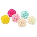 YARUIE Pack of 6 Pairs Rose Ear Stud Earrings Bulk Multicolor