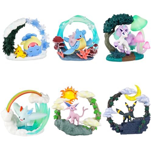 Reement Pokémon Diorama Circolare Collezione 1 Scatola, Circa H 3,9 x L 5,5 x P 2,4 pollici (100 x 140 x 60 mm), in PVC e ABS
