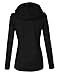 makeitmint Women's Zip Up Military Anorak Jacket w/ Hood [S-3XL] Medium YJH0018_BLACK