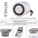 SDREAM 68 Oz Coffee Carafe Thermal Stainless Steel Double Walled Thermal Carafe Heat Retention Vacuum Tea Pots for Keeping Hot/Cold Beverage(off white)