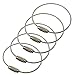 5Pack Luggage Tag Loops,6 Inch Stainless Steel String Keychain for Silicon Luggage Tags by Ovener