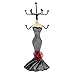 TRENTON New Mannequin Jewelry Stand Earring Necklace Holder Display Stand Evening Dress Lady Figure - Black