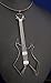 B.C. Rich Warlock Guitar Pendant/Copper wire with silver strings/handmade/Heavy Metal style/wire wrapped/including leather strap