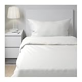 Ikea Dvala (3) Piece Twin White Sheet Set, 100% Cotton